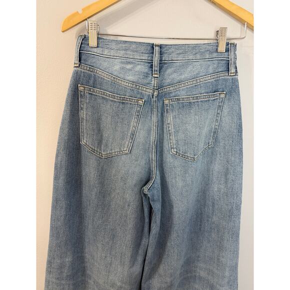 J. Crew High-rise Superwide-leg Jean Elliot wash High Rise Women's 26 - Picture 10 of 11